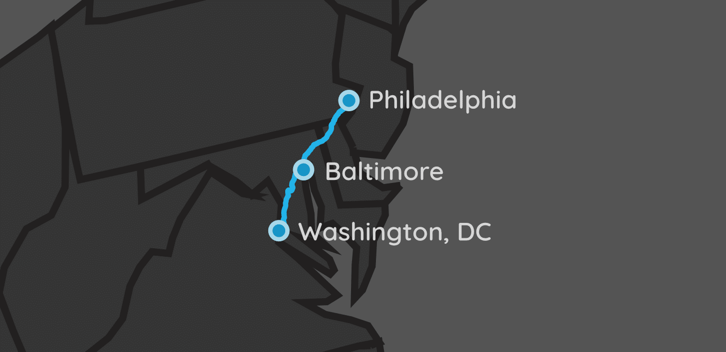 travel time from dc to philly