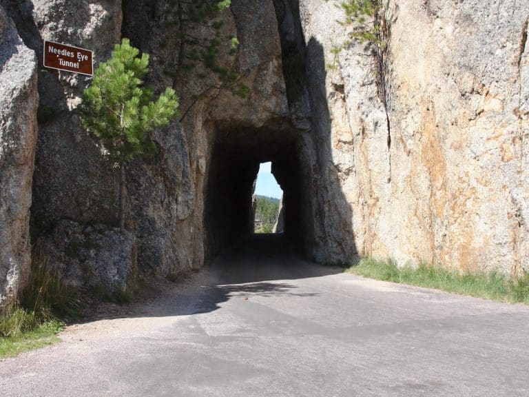 Visiting Needles Eye Tunnel in Custer State Park, SD