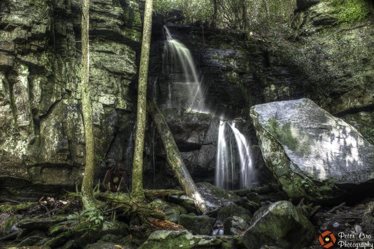Baskins Creek Falls in the Smoky Mountains