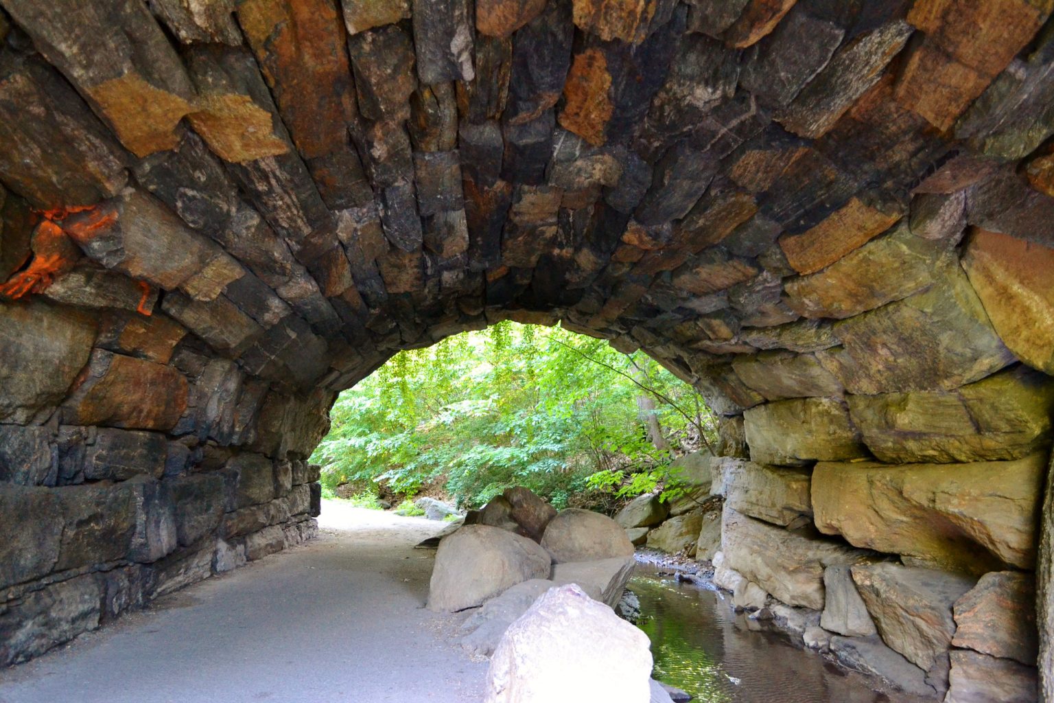 Hiking to the Glen Span and Huddlestone Arches in NYC's Central Park