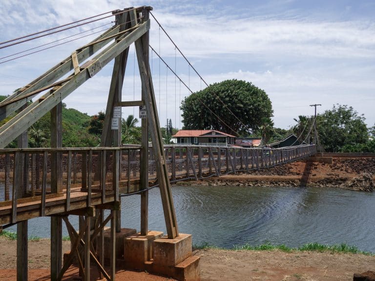 Visit the Historic Hanapepe Swinging Bridge in Kauai